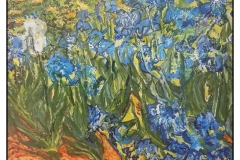 "My Irises" by Marge Hendrix ~ Acrylic ~ $75