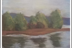 "Reflections on a Lake" by Suzette Cross ~ Pastel ~ Not for Sale