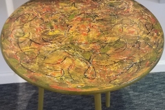 Painted Table by Jeannette Tuday