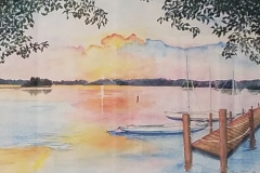 Lake Keowee Sunset by Joyce Driscoll