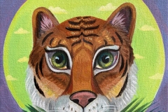 "Dream Gaze - Tiger" - Acrylic by Lisa Shimko - $75