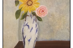 "The Blue Vase" by Cat Young ~ Acrylic ~ $275