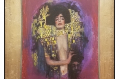 "My Personal and Discreet Acrylic Tribute to Klimt" by Aldo Muzzarelli ~ Acrylic ~ $1000