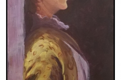 "Portrait of Dorothy Barnard aka Debbie Rote" by Debbie Rote ~ Acrylic ~ $150
