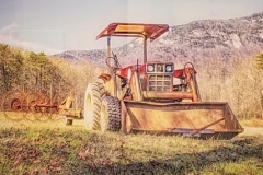 "Tractor at Table Rock" by Russell Carlson