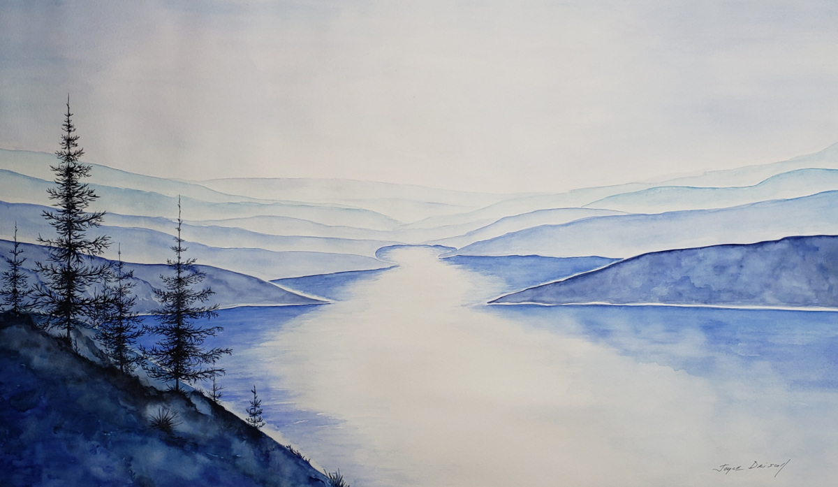 "Keowee Lake Glow" - Watercolor by Joyce Driscoll "Keowee Lake Glow" - Watercolor by Joyce Driscoll