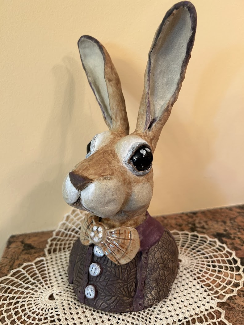 "Mr. Rabbit" - Clay by Linda Parsons "Mr. Rabbit" - Clay by Linda Parsons