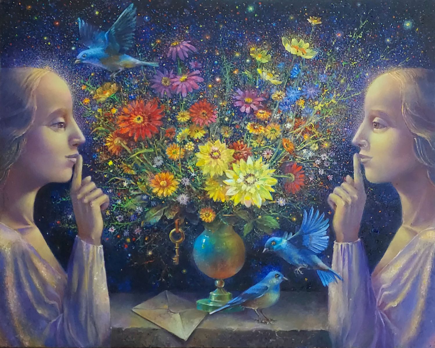 "The Secret" - Oil by Oksana Alfredson "The Secret" - Oil by Oksana Alfredson