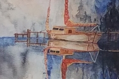 Dripping Sailboat by Joyce Driscoll