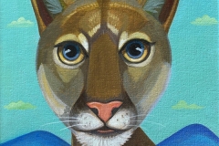 "Dream Gaze - Mountain Lion I" - Acrylic by Lisa Shimko - $75