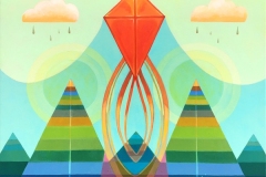 "Kite" - Acrylic by Lisa Shimko - $500