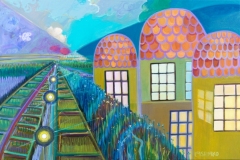 "A Robust Spirit can Sustain a Powerful Insight" - Acrylic by Lisa Shimko - $700